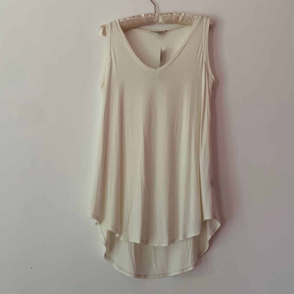 Joan Vass milky white top